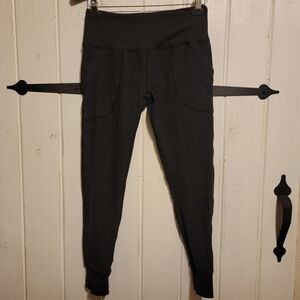 Zelle Womens Joggers Gray Athletic Pull On Gym Black Size Medium